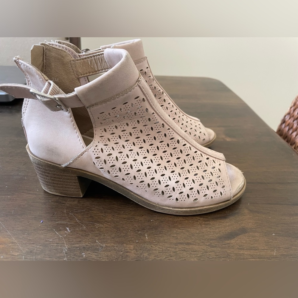 Size 2 girls wedge ankle boots